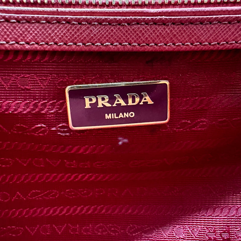 Prada Saffiano Lux Double Zip Tote