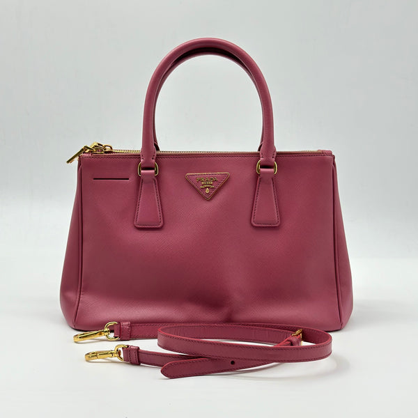 Prada Galleria Double Zip Tote Saffiano Leather Small