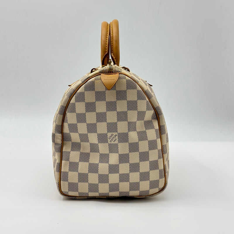 Louis Vuitton Damier Azur Speedy 30 Boston Hand Bag