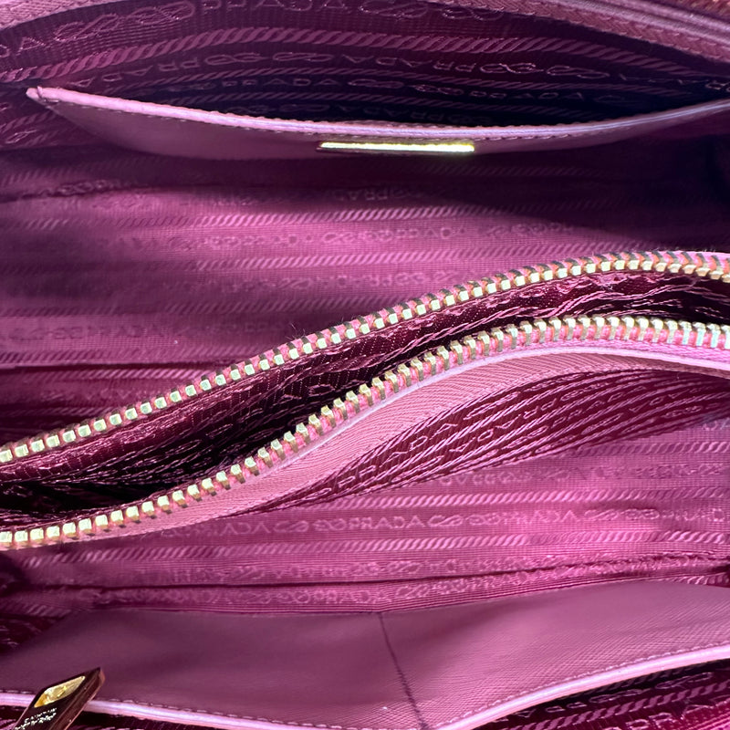 Prada Pink Saffiano Promenade Medium Handbag