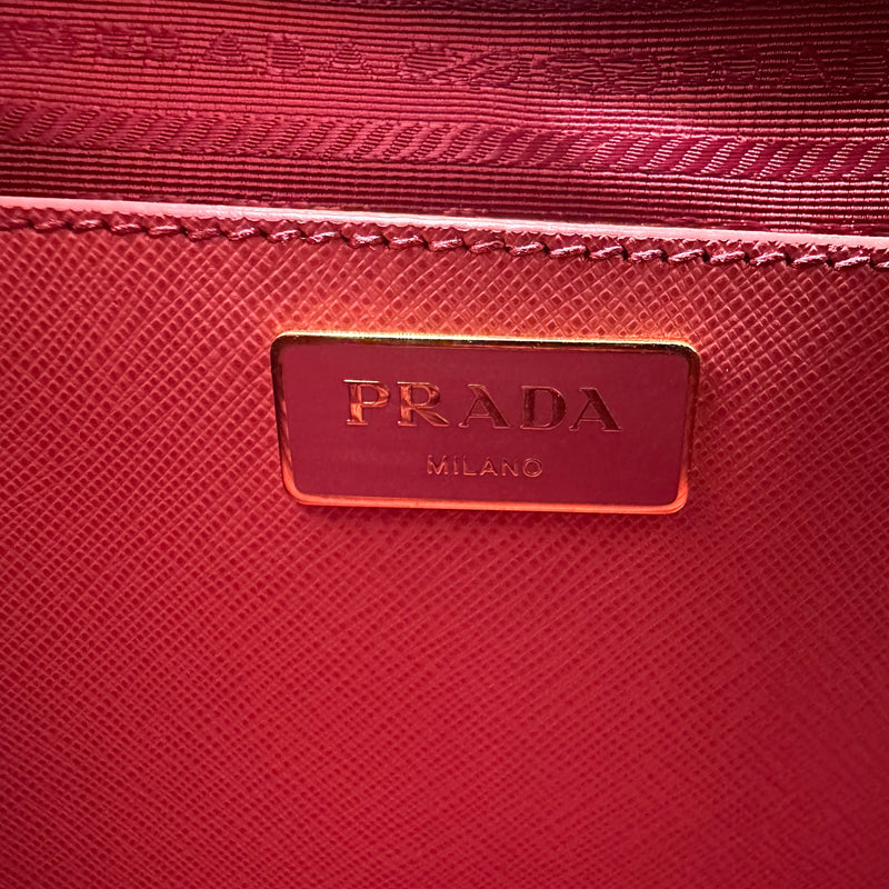 Prada Pink Saffiano Promenade Medium Handbag