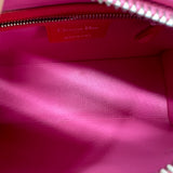 Lady Dior Handbag Medium Pink Outer Stitches