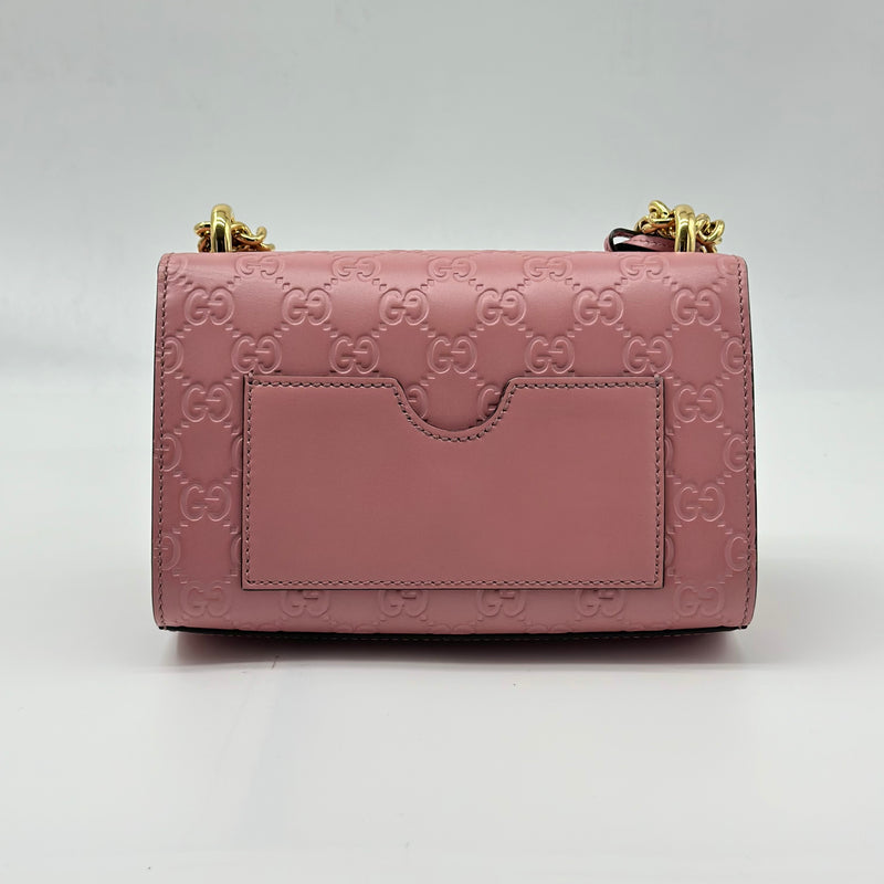 Padlock Shoulder Bag Guccissima Leather Small