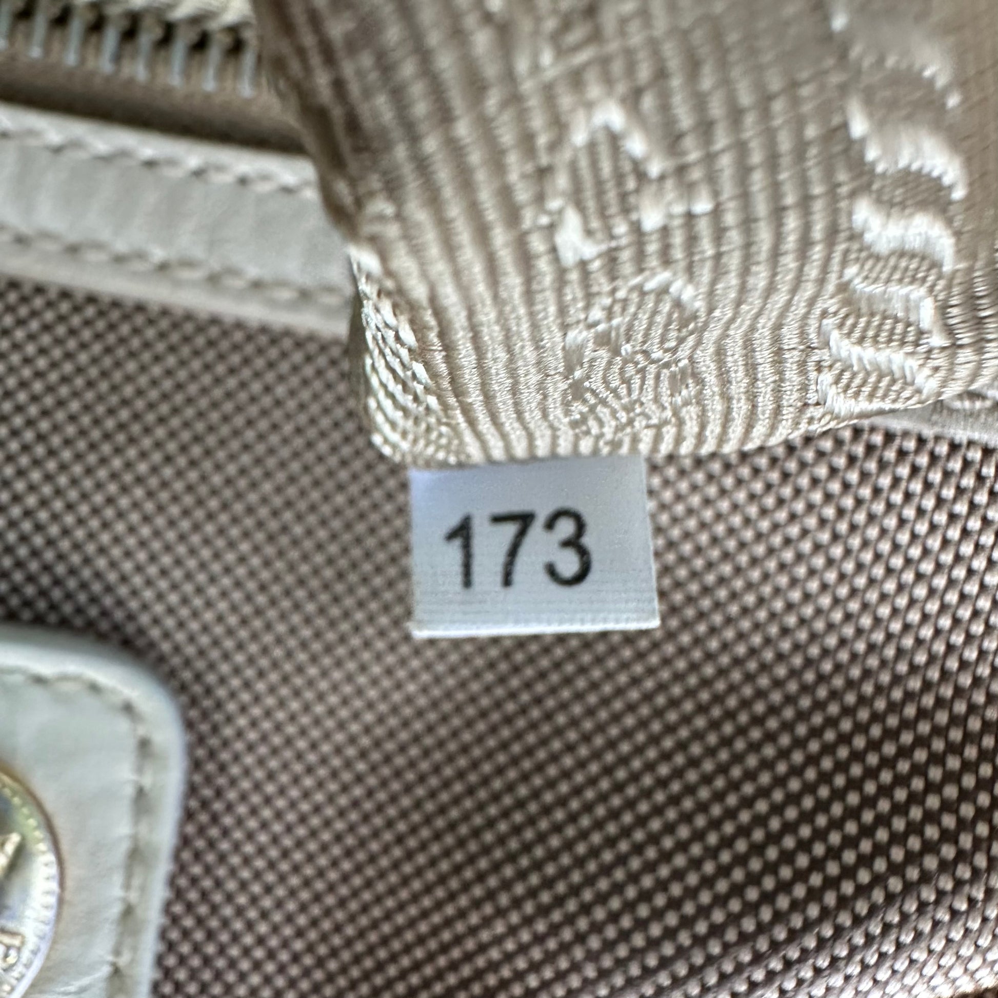 PRADA Jacquard Logo Tote Corda Talco