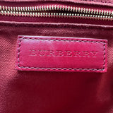 BURBERRY  Haymarket Check Small Salisbury Tote Military Red