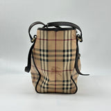 Burberry Canterbury Tote Haymarket Coated Canvas Small