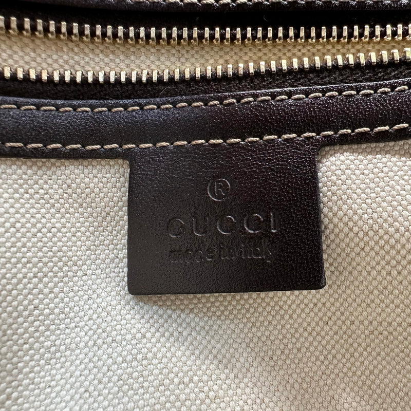 GUCCI Monogram Web Mayfair Top Handle