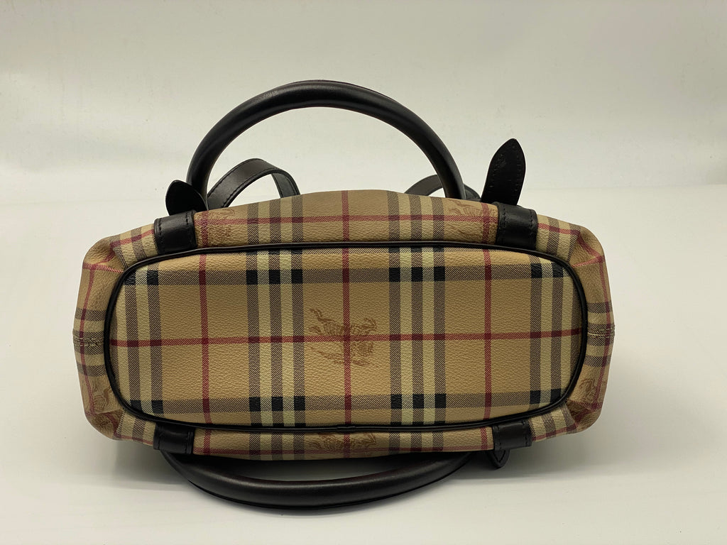 Burberry Northfield Large Haymarket Coated Canvas Convertible Tote