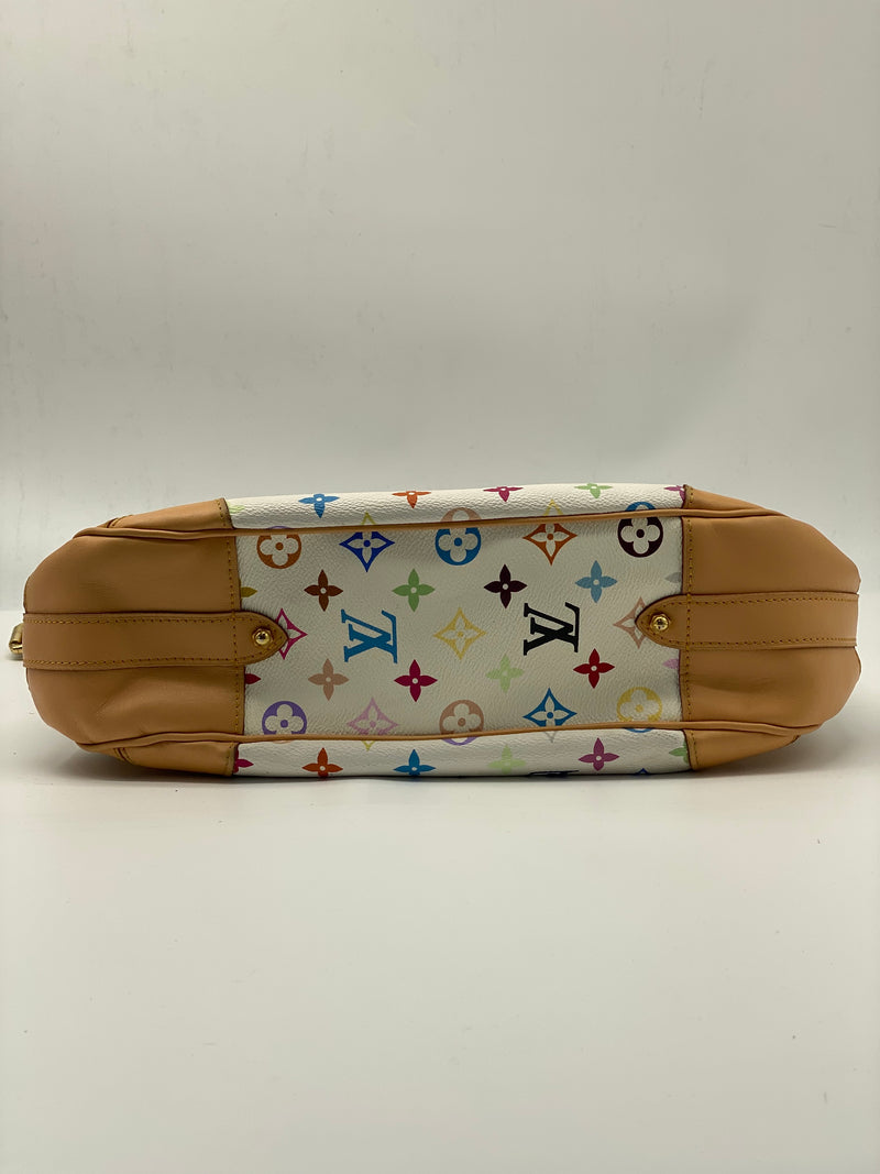 LOUIS VUITTON  Monogram Multicolor Greta White