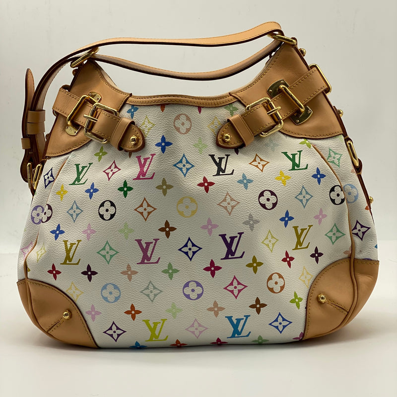 LOUIS VUITTON  Monogram Multicolor Greta White