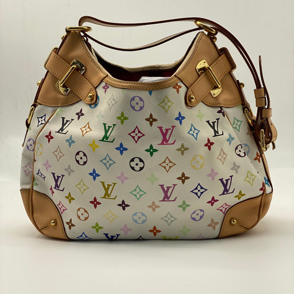 LOUIS VUITTON  Monogram Multicolor Greta White