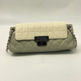 Lambskin Square Quilted Single Flap