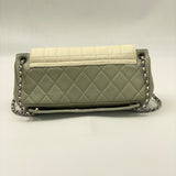 Lambskin Square Quilted Single Flap