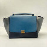 CELINE Celine Tri Color Leather Medium Trapeze Bag