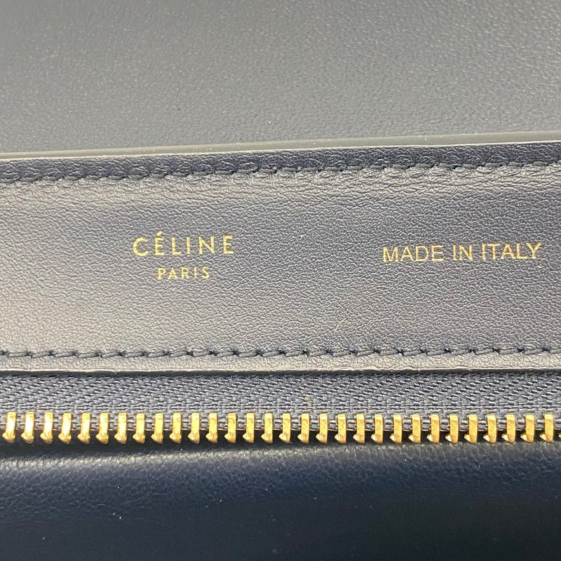 CELINE Celine Tri Color Leather Medium Trapeze Bag