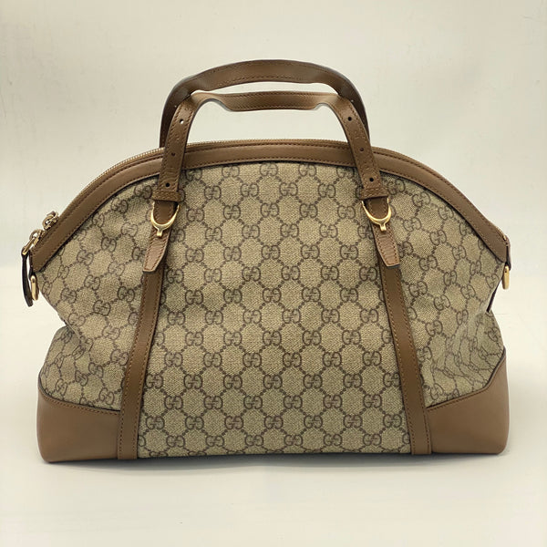 GUCCI  GG Supreme Monogram Medium Nice Top Handle Dome Bag Beige