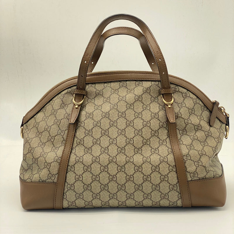 GUCCI  GG Supreme Monogram Medium Nice Top Handle Dome Bag Beige