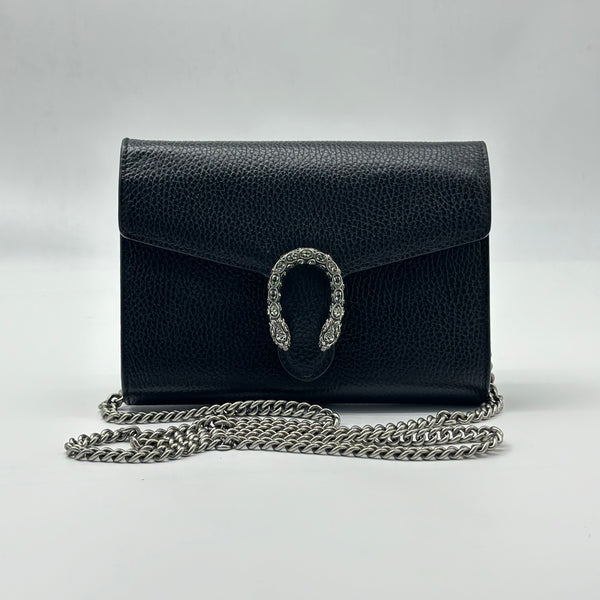 Dionysus Chain Wallet Leather with Embellished Detail Small