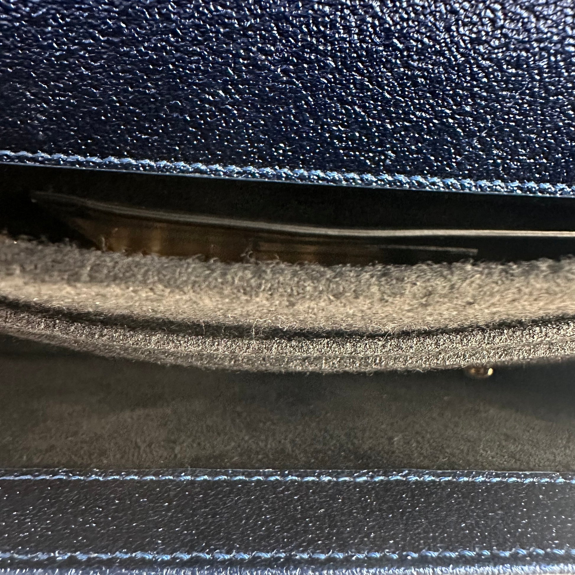 Saint Laurent Classic Monogram Clutch Metallic Calfskin Long