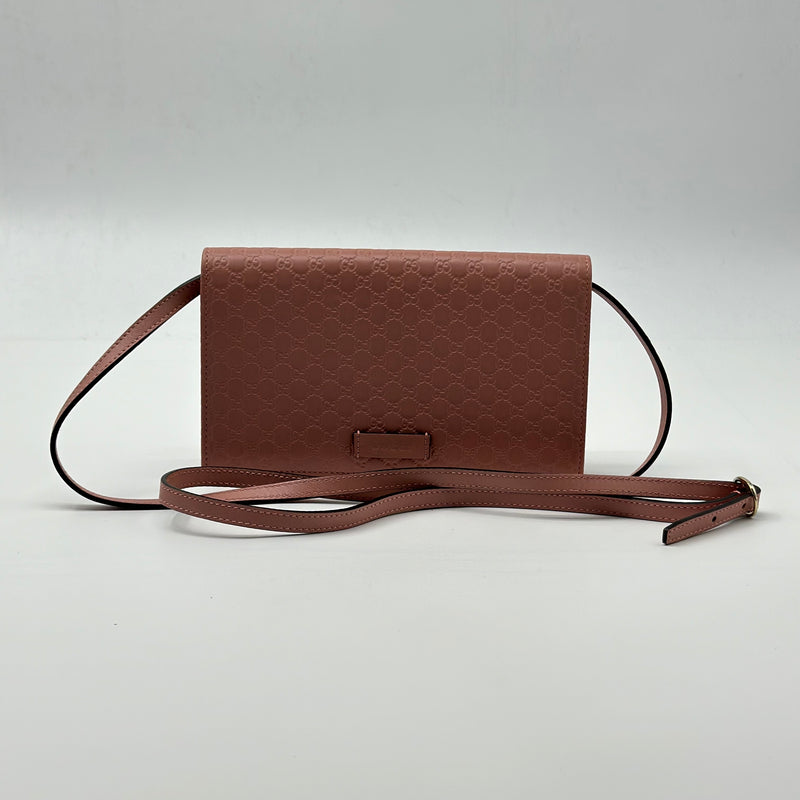 Gucci Wallet on Strap Microguccissima Leather