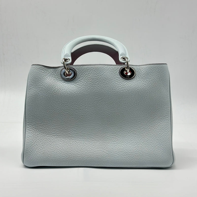 CHRISTIAN DIOR  Bullcalf Medium Diorissimo Tote Grey