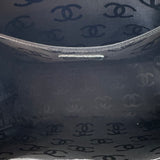 CHANEL Wild Stitch Coco Mark Tote Bag Handbag Leather Black