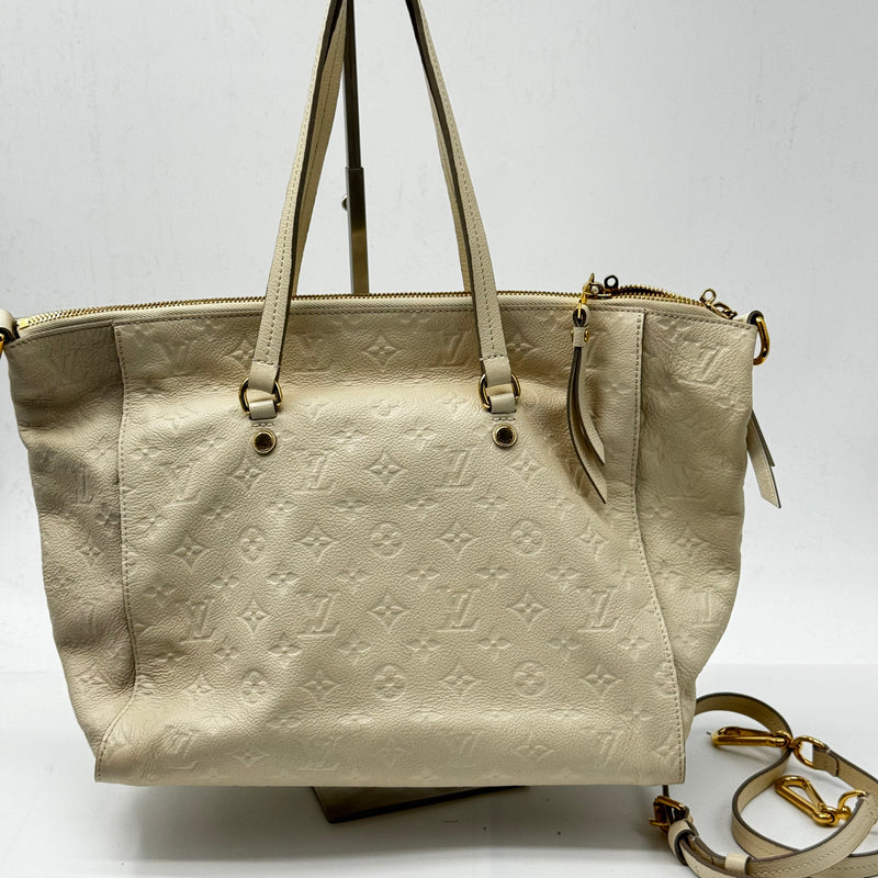 Louis Vuitton Lumineuse Handbag Monogram Empreinte Leather GM