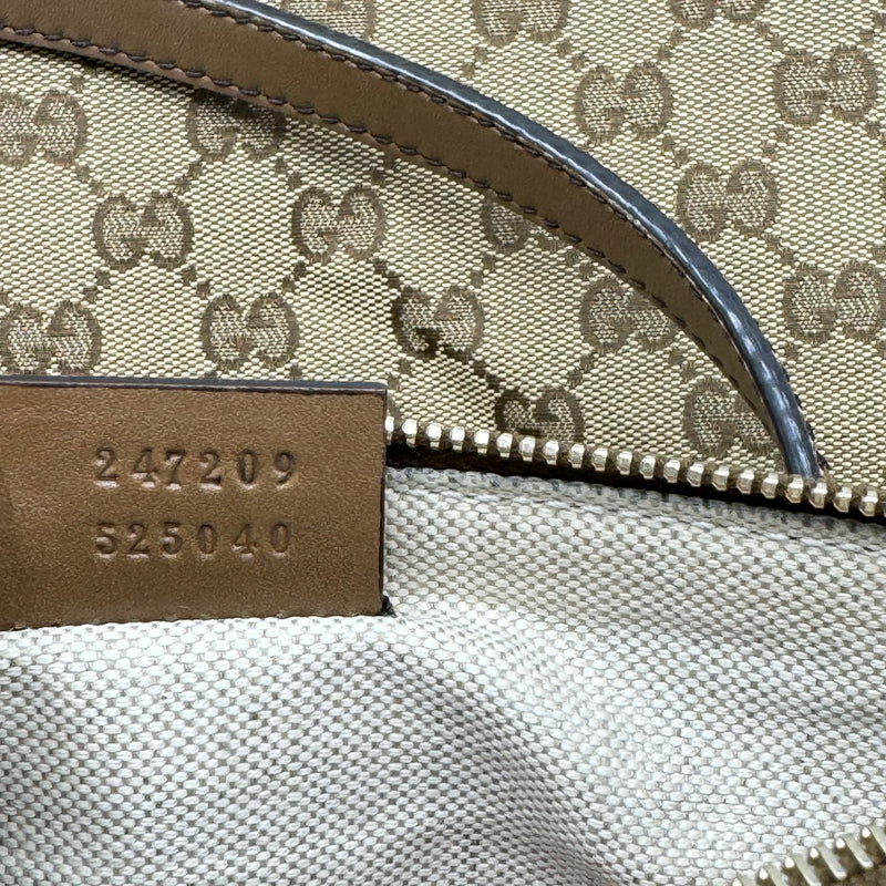 GUCCI GG Canvas Medium Craft Tote with Pouch