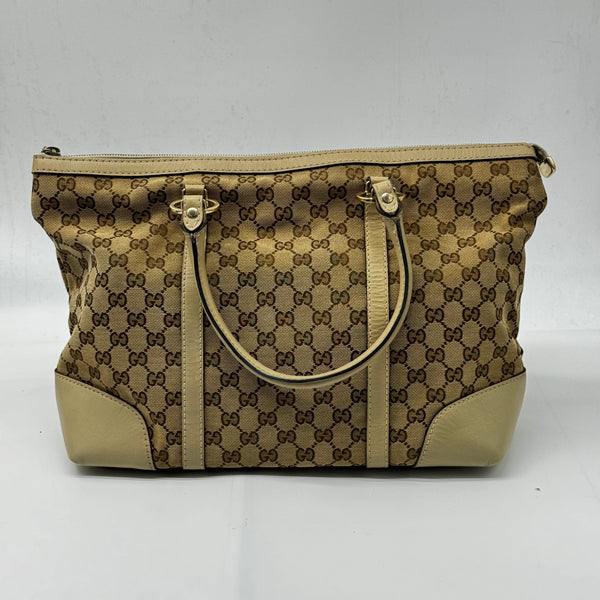 GUCCI Monogram Small Lovely Heart Tote White