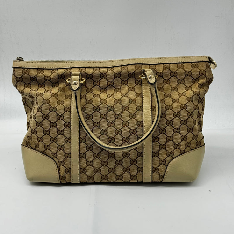 GUCCI Monogram Small Lovely Heart Tote White