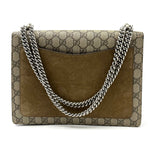 GUCCI  GG Supreme Monogram Medium Dionysus Shoulder Bag Taupe