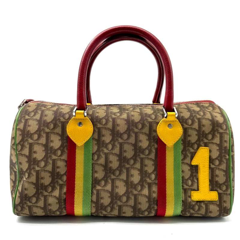 CHRISTIAN DIOR  Monogram Rasta Boston Beige