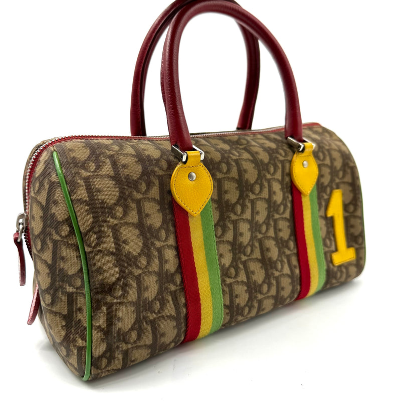 CHRISTIAN DIOR  Monogram Rasta Boston Beige