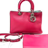 CHRISTIAN DIOR  Calfskin Medium Diorissimo Bag