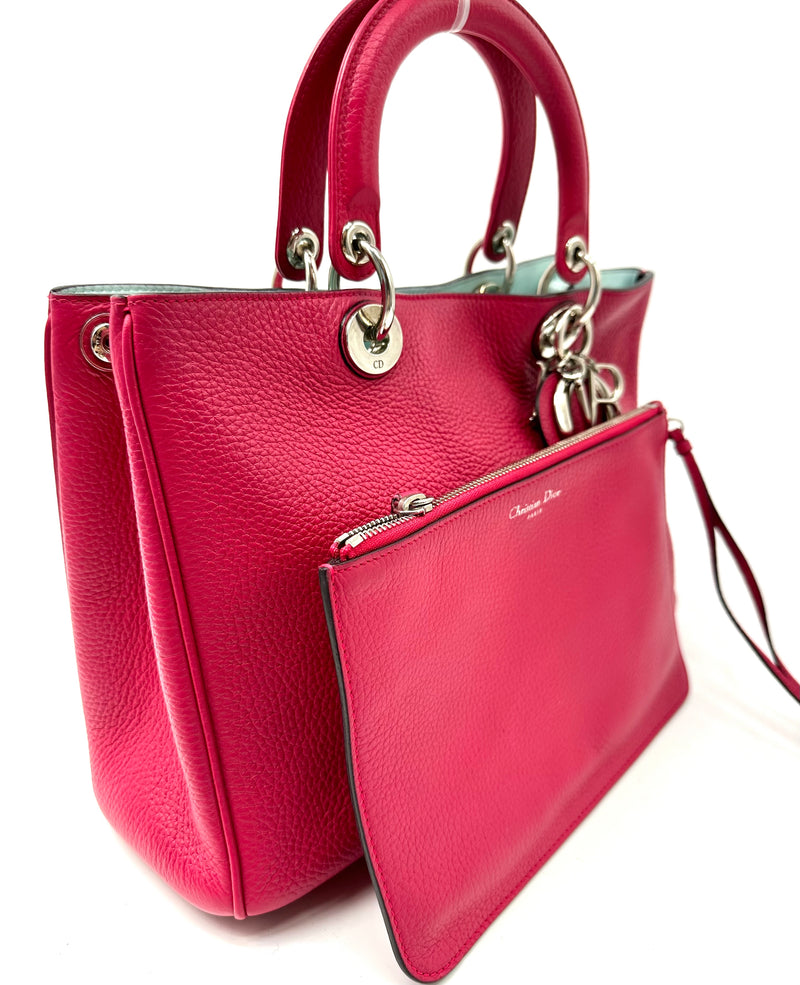 CHRISTIAN DIOR  Calfskin Medium Diorissimo Bag