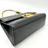 GUCCI Padlock Leather Handbag/Black