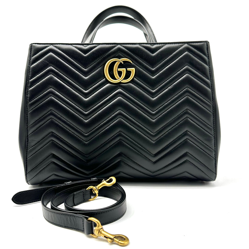 GG Marmont Tote Matelasse Leather Medium