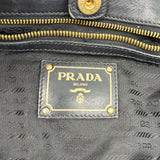 PRADA Convertible Logo Tote Tessudo Medium