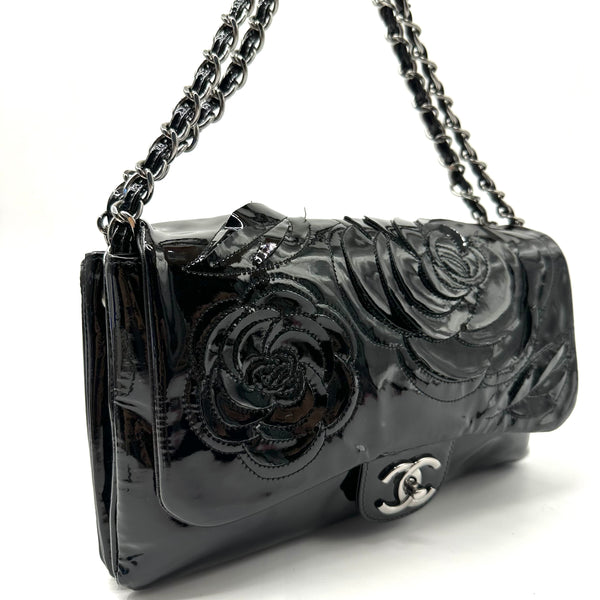 CHANEL Timeless/Classique Patent Leather Crossbody Bag