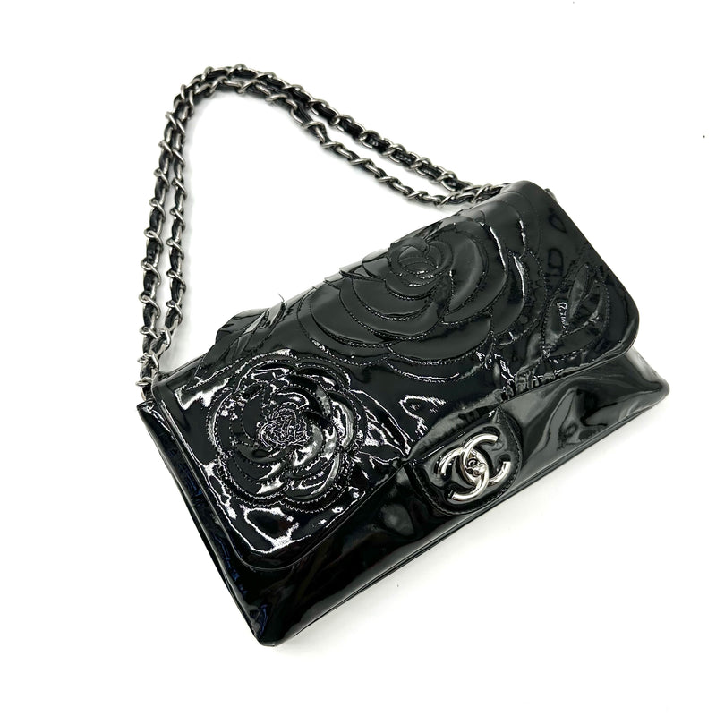 CHANEL Timeless/Classique Patent Leather Crossbody Bag