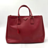 Prada Double Zip Lux Tote Saffiano Leather Large