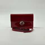 Polished Calfskin Icon Wallet Red