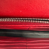 Polished Calfskin Icon Wallet Red