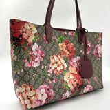 Reversible Tote Blooms GG Print Leather Medium