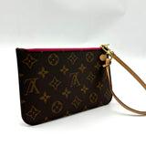 LOUIS VUITTON Monogram Neverfull PM Pochette Pivoine