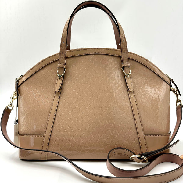 Gucci Nice Top Handle Bag Microguccissima Patent