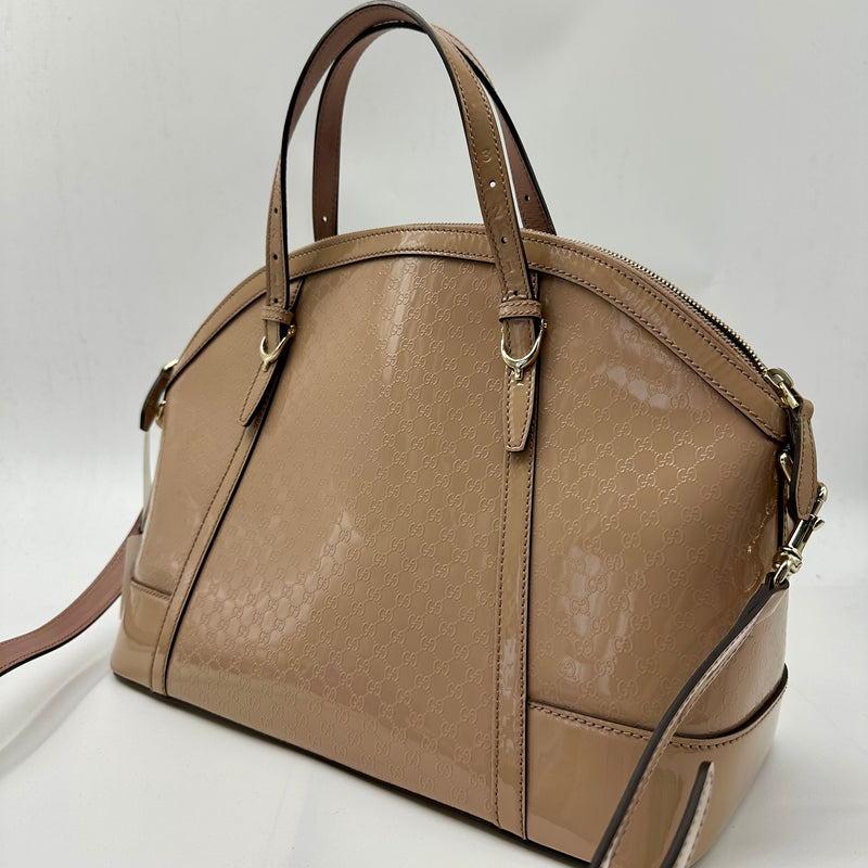 Gucci Nice Top Handle Bag Microguccissima Patent