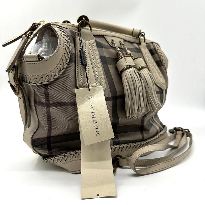 BURBERRY Smoked Check Parade Satchel