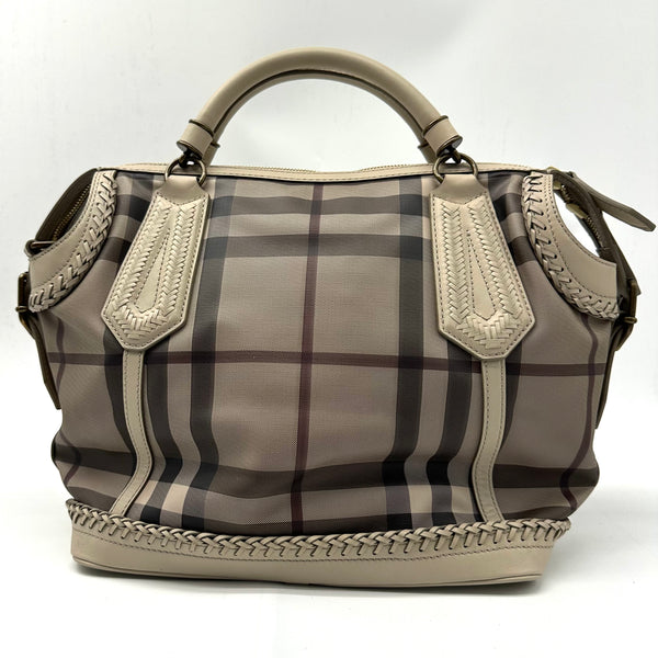 BURBERRY Smoked Check Parade Satchel