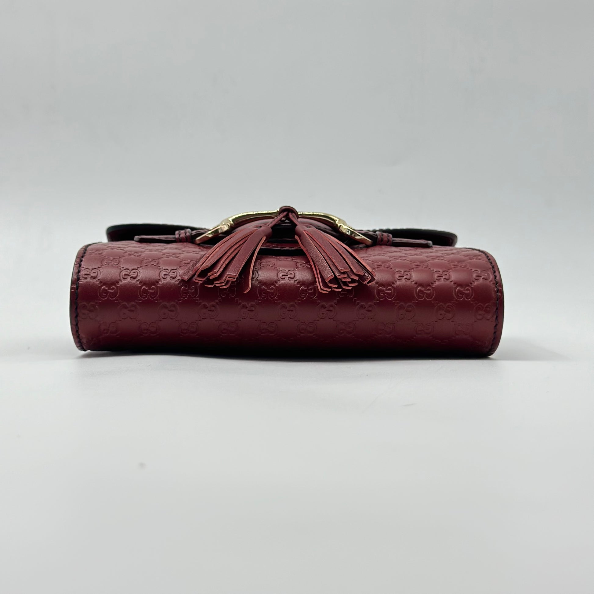 Gucci Emily Chain Flap Bag Microguccissima Leather Mini